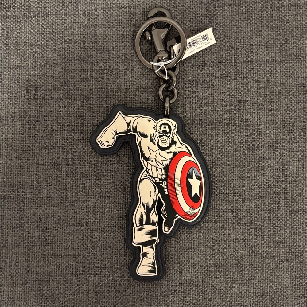 COACH Marvel Captain America Bag Charm